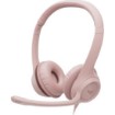 Picture of Logitech H390 USB Headset with Microphone for Computer - Pink Color.
