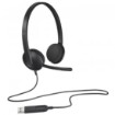תמונה של אוזניות עם מיקרופון למחשב Logitech H340 USB - צבע שחור