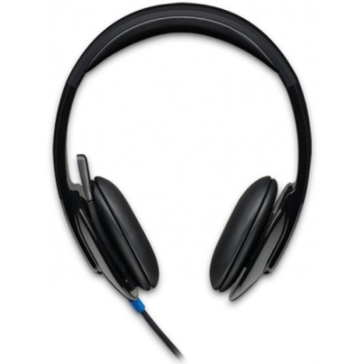 Picture of Logitech H540 USB Headset with Microphone for Computer - Black Color.