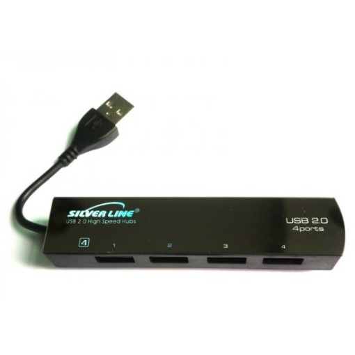 Изображение Разветвитель на 4 выхода Silver Line Hub USB 2.0.