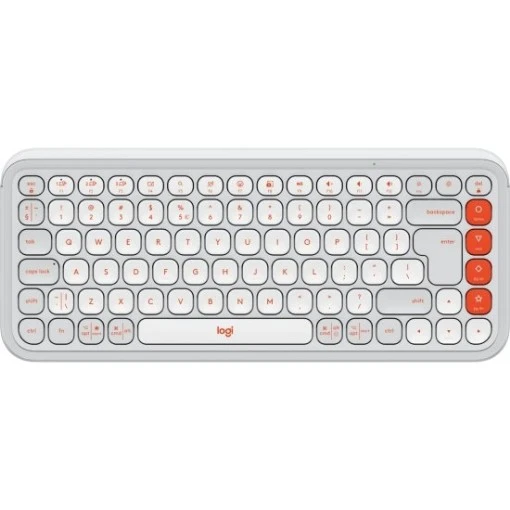 תמונה של מקלדת אלחוטית Logitech POP ICON - צבע Off-White