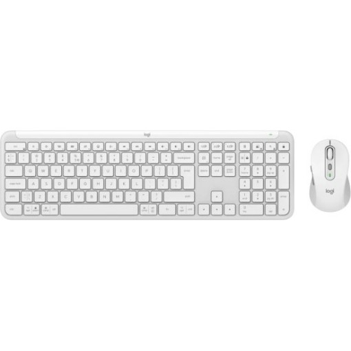 Изображение Беспроводной комплект клавиатуры и мыши Logitech MK950 Signature Slim - белый.