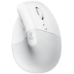 Picture of Logitech Lift Vertical Ergonomic Wireless Mouse - Off-White color.