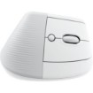 Picture of Logitech Lift Vertical Ergonomic Wireless Mouse - Off-White color.