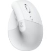 Изображение Эргономичная вертикальная беспроводная мышь Logitech Lift для Mac - цвет Off-White.