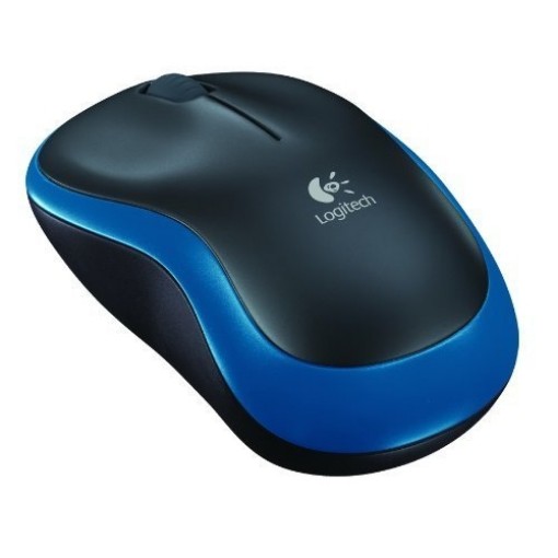 Picture of Logitech Wireless Mouse M185 Blue Retail.