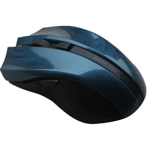 Изображение Беспроводная оптическая мышь Silver Line RF-317-BLU синего цвета.