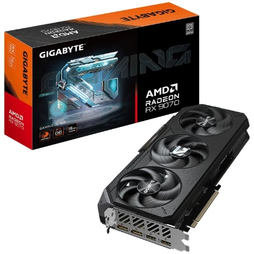 Изображение Видеокарта Gigabyte RX 9070 GAMING OC 16G GV-R9070GAMING OC-16GD.