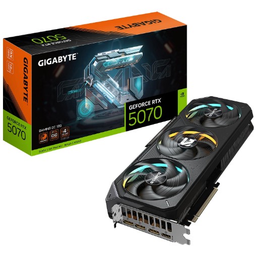 Изображение Видеокарта Gigabyte RTX 5070 GAMING OC 12G GV-N5070GAMING OC-12GD.