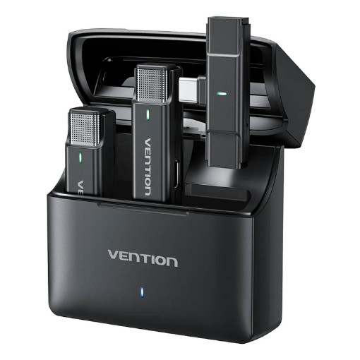 Изображение Беспроводной клип-on микрофон с USB-C приемником Vention 48KHz NCAB0.