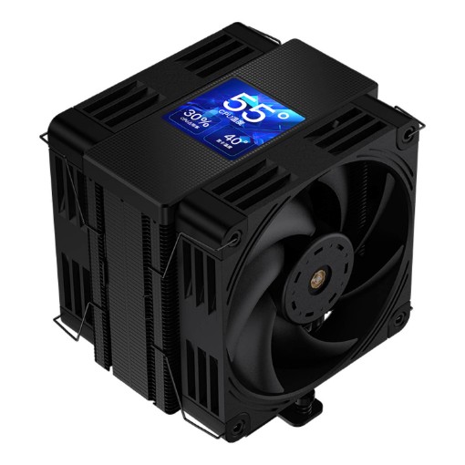 Изображение Кулер для процессора Coolleo P70 LCD BK черного цвета.