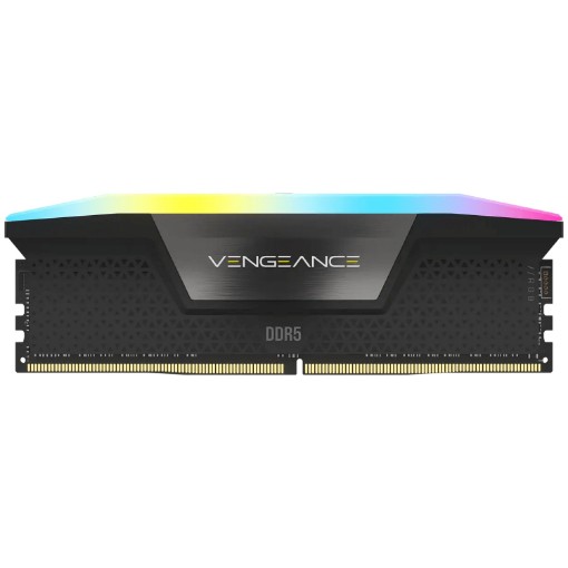 Изображение Оперативная память Corsair Vengeance RGB 32GB DDR5 6000 CL38 черного цвета.