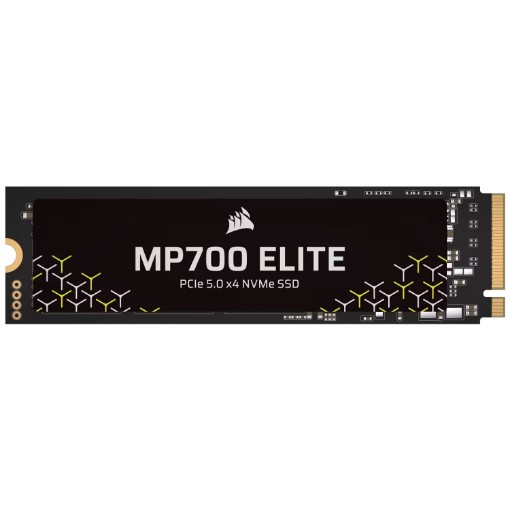 Picture of Corsair MP700 ELITE 1.0TB NVMe Gen5x4 M.2 SSD drive.