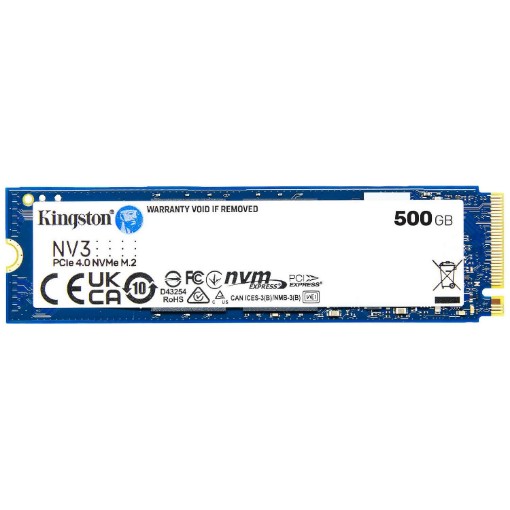 תמונה של כונן SSD פנימי Kingston NV3 בנפח 500GB – מהירות וביצועים בממשק PCIe 4.0