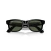 Picture of Ray-Ban Smart Sunglasses Meta Wayfarer model RW4008 in shiny black with G-15 Green lenses.