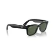 Picture of Ray-Ban Smart Sunglasses Meta Wayfarer model RW4008 in shiny black with G-15 Green lenses.