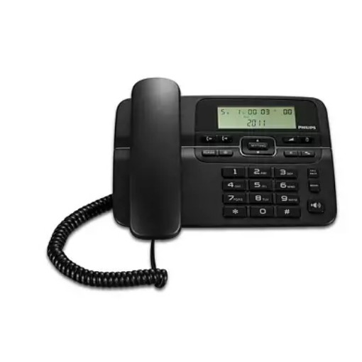 תמונה של טלפון חוטי Philips M20B/00 בצבע שחור