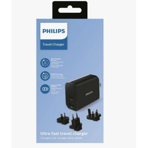תמונה של מטען אוניברסלי PHILIPS DLP2621T/00 30W בצבע שחור