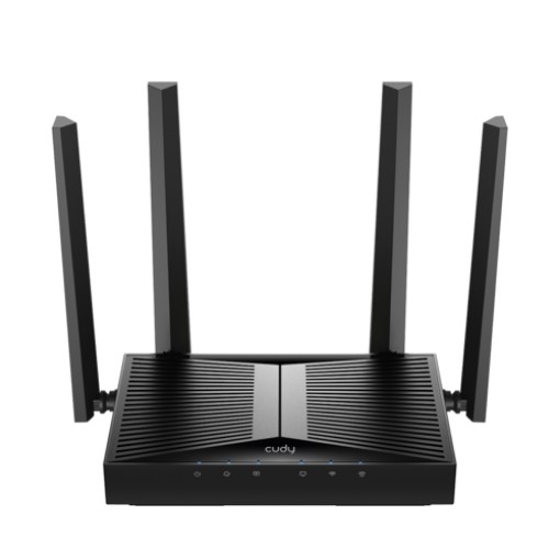 Изображение Беспроводной маршрутизатор CUDY WR3600-IL черного цвета.