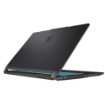 Изображение Ноутбук MSI Cyborg 15 A13VFK черного прозрачного цвета.