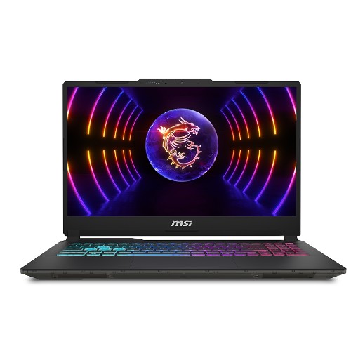 Изображение Ноутбук MSI Cyborg 15 A13VFK черного прозрачного цвета.