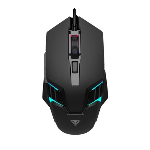 Picture of GAMDIAS AURA GS4 gaming mouse in black color.