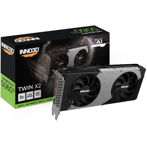 Изображение Видеокарта Inno3D RTX 5060 Ti 8GB TWIN X2 N506T2-08D7-193075N.