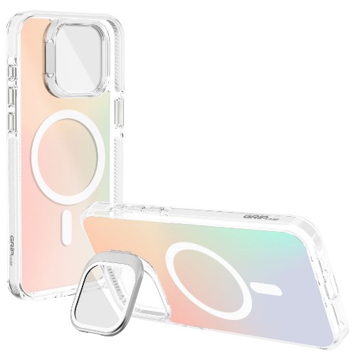 תמונה של כיסוי Grip Case Crystal Pro לאייפון 16 Pro בצבע כתום