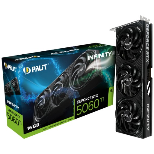 Изображение Видеокарта Palit GeForce RTX 5060 Ti Infinity 3 16GB NE7506T019T1-GB2061S.
