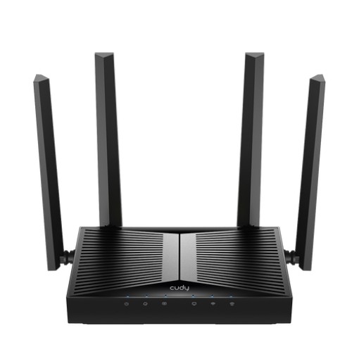 Изображение Беспроводной маршрутизатор CUDY WR3600H 2.5Gigabit Wi-Fi 7 черного цвета.