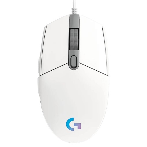 תמונה של עכבר גיימינג Logitech G203 Lightsync RGB בצבע לבן