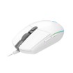 תמונה של עכבר גיימינג Logitech G203 Lightsync RGB בצבע לבן