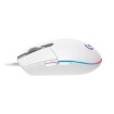 תמונה של עכבר גיימינג Logitech G203 Lightsync RGB בצבע לבן