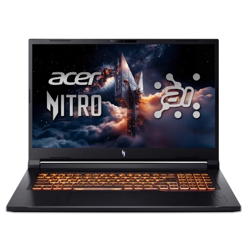 Изображение Ноутбук Acer Nitro V17 AI Ryzen 7 350 черного цвета NH.QWKEC.002.