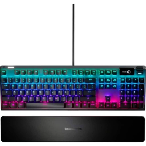 Изображение Игровая механическая клавиатура SteelSeries Apex 7 Full Size с красными линейными переключателями и Rapid Tap.