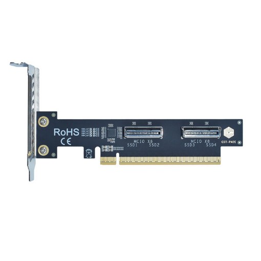 Изображение IPPON адаптер PCIe5.0 x16 на 2xMCIO X8 CST-PM2E.