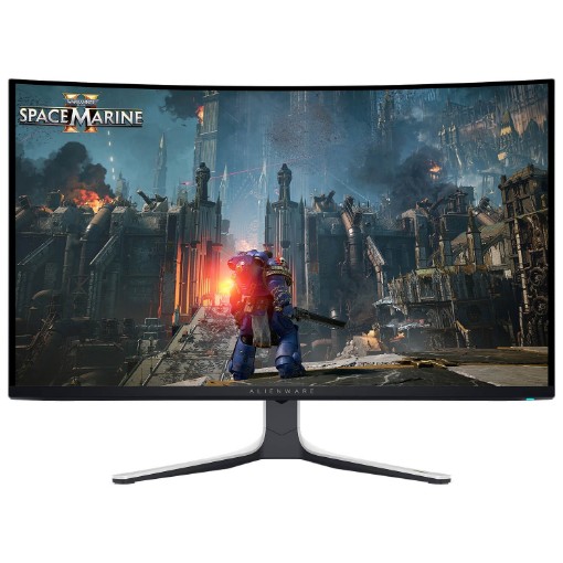Изображение Изогнутый монитор Alienware AW3225QF от Dell размером 32 дюйма черного цвета.