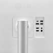 תמונה של מסך מחשב LG UltraFine 27UP850K-W בגודל 27 אינץ' ברזולוציית 4K UHD עם USB-C