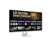 תמונה של מסך חכם LG MyView 32SR73U-W בגודל 32" 4K UHD עם מערכת webOS ותמיכה ב-AirPlay 2 ו-Bluetooth