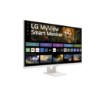 תמונה של מסך חכם LG MyView 32SR73U-W בגודל 32" 4K UHD עם מערכת webOS ותמיכה ב-AirPlay 2 ו-Bluetooth