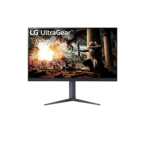 תמונה של מסך מחשב גיימינג LG UltraGear 32GS75Q-B בגודל 32" QHD עם קצב רענון 180Hz ותמיכה ב-HDR10 ו-FreeSync