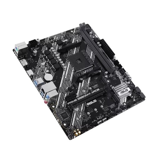 Изображение Материнская плата ASUS Prime B550M-K ARGB черного цвета.