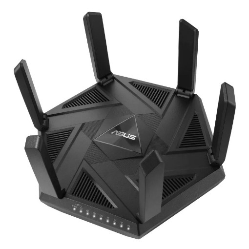Изображение Маршрутизатор ASUS RT-AXE7800 WIFI 6E черного цвета.