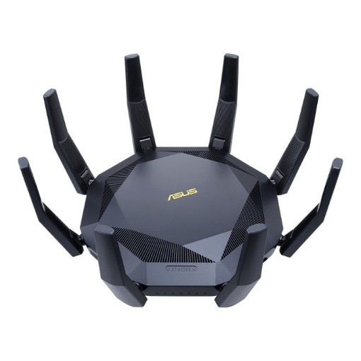 Изображение Маршрутизатор Asus RT-AX89X черного цвета.