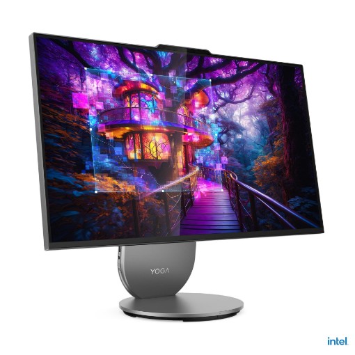 Изображение Настольный компьютер Lenovo Yoga AIO 27IAH10 F0J20039IV цвет Луна Серый.