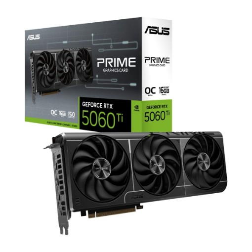 Изображение Видеокарта ASUS PRIME GeForce RTX 5060 Ti 8GB GDDR7 OC Edition.
