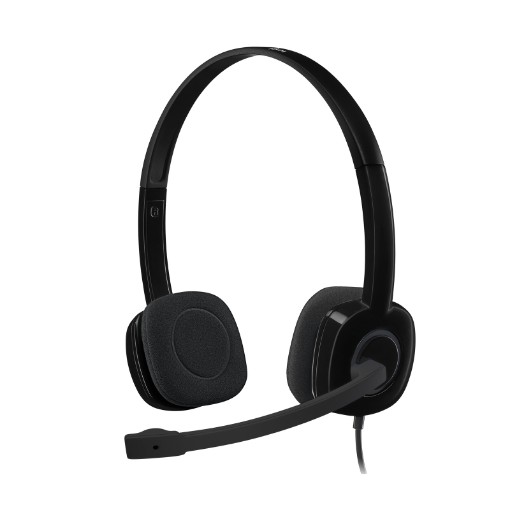 תמונה של אוזניות סטריאו Logitech H151 בצבע שחור