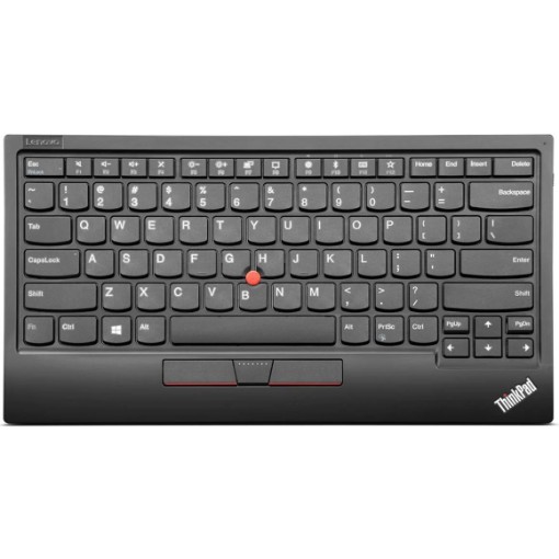 Изображение Беспроводная клавиатура Lenovo TrackPoint II черного цвета.