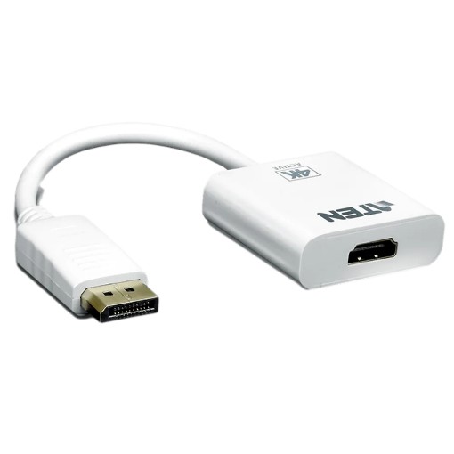 תמונה של מתאם DisplayPort ל-HDMI ATEN VC986 ברזולוציית 4K-UHD בצבע לבן