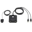 Изображение Умный USB переключатель ATEN US224 2×4 SB2.0 черного цвета.